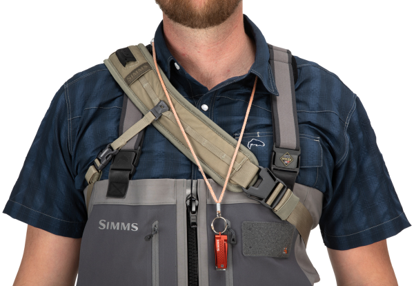 Simms Tributary Sling Pack Model Front